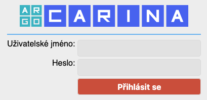 Login page to administration area